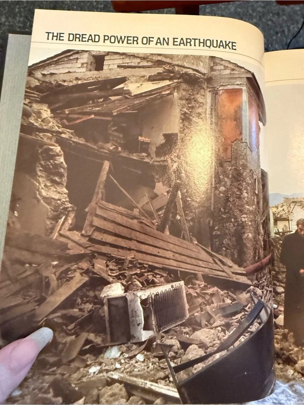 1980s Earthquake Hardcover Book
